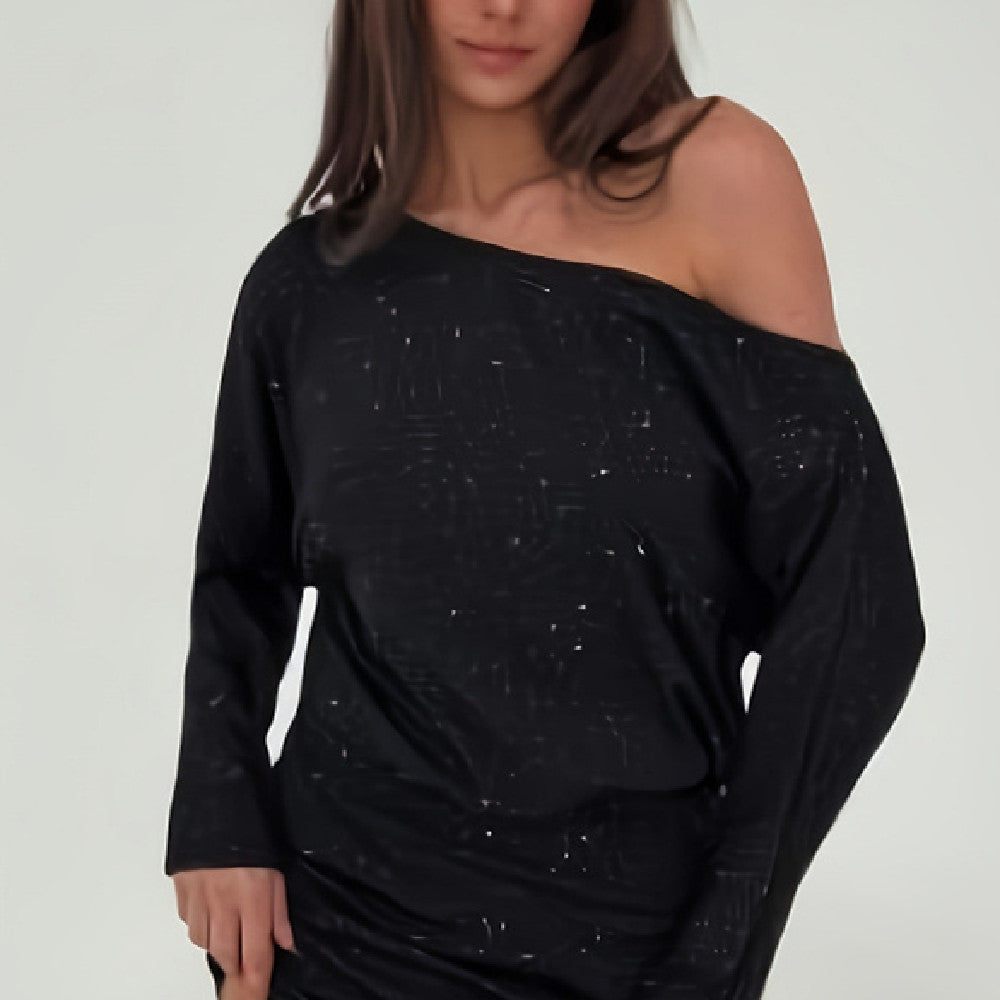Women's Fashion Personality Asymmetric Tight Dress