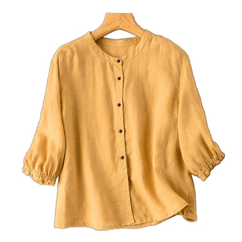 Half Sleeve Artistic Retro Women's Summer New Loose Women's Shirt