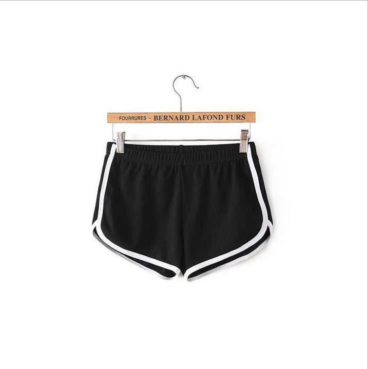 Solid Color Breathable Workout Shorts Women's Candy Color Hot Pants Shorts